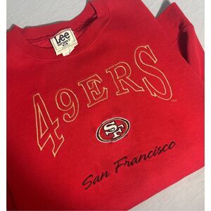 Vintage San Francisco 49ers Crewneck Sweatshirt 90s Lee Sport Men's Size XL FLAW